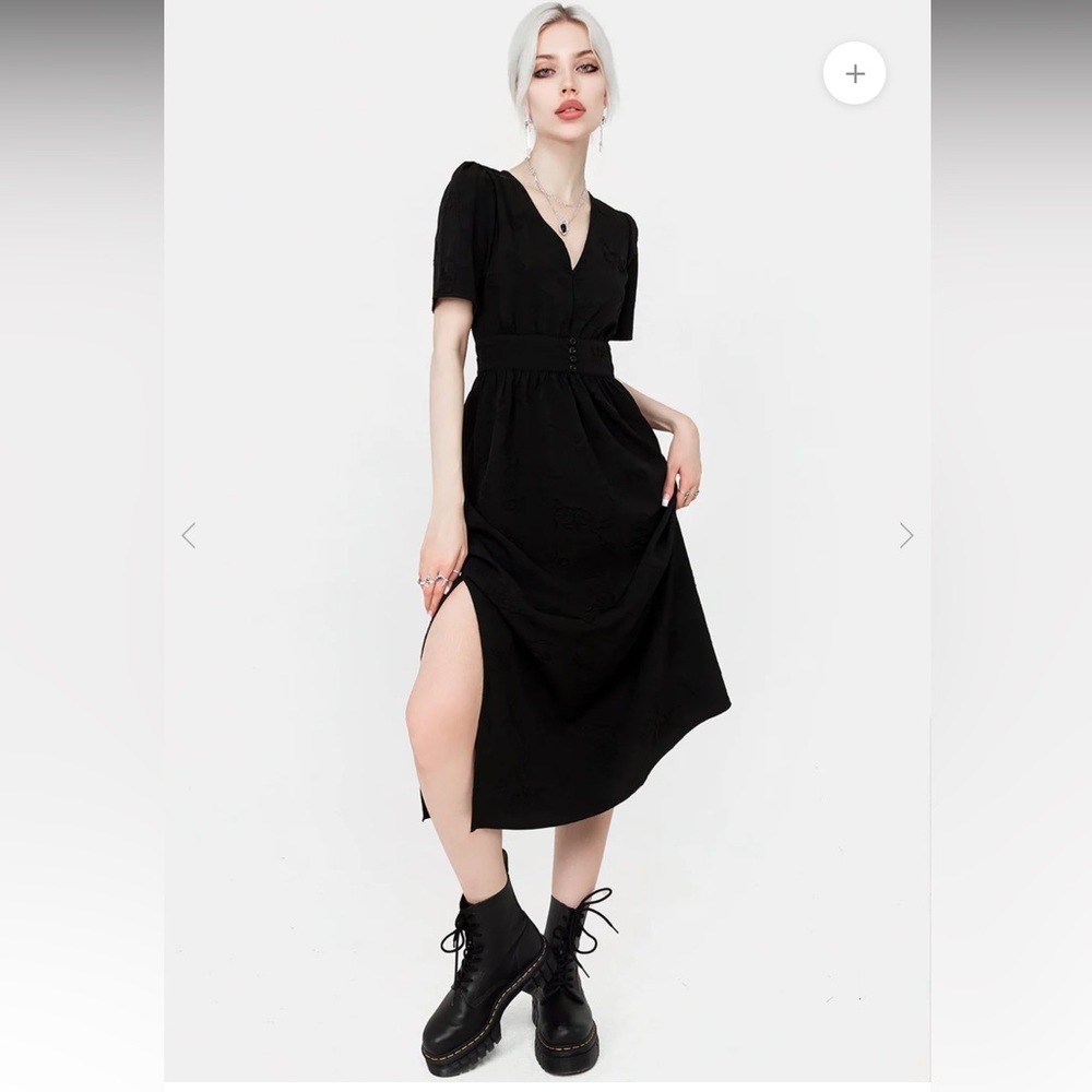 **SOLD** Medea Jacquard V-neck Midaxi Dress US12 UK16